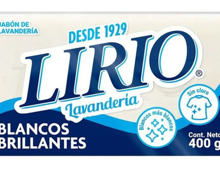 Lirio Bar Soap White Blanco