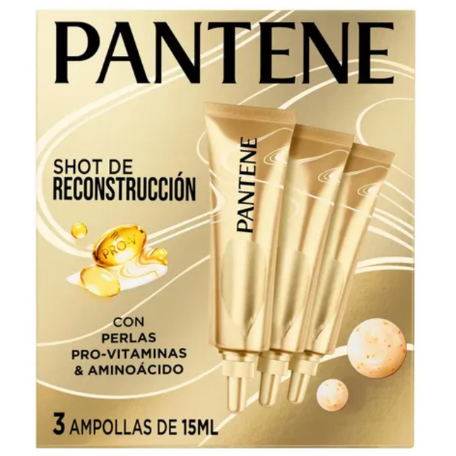 Pantene Shot de reconstruccion 3 ampolletas