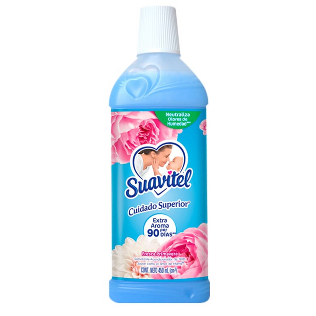 Suavitel Fabric Softener Primavera Azul 450 Ml.